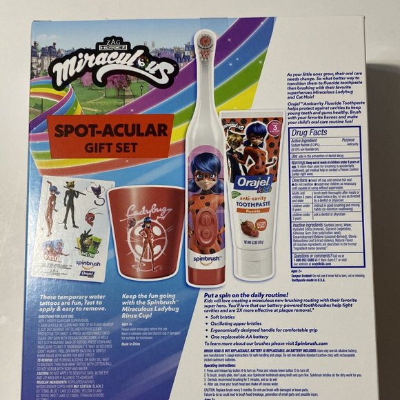 Orajel | Other | Spinbrush Orajel Kids Miraculous Ladybug Power ...